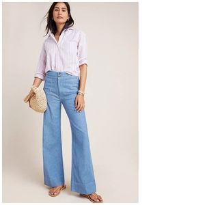Pilcro High Rise Wide Leg Trouser Jeans